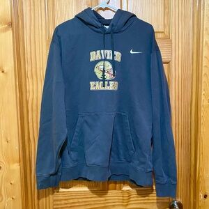 Nike Fargo Davies Eagles Gray Football Hoodie (Youth XL)